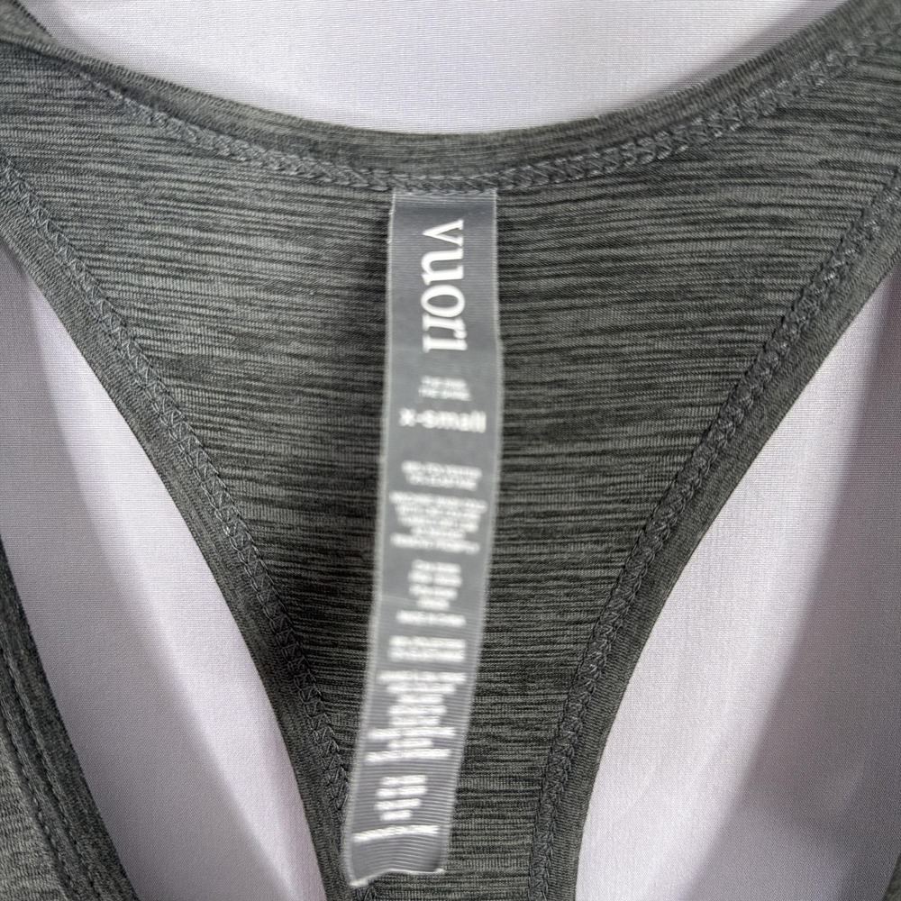 Vuori Lux Jumpsuit Womens XS Heather Gray Racerback Jogger Drawstring Pockets - Picture 4 of 10